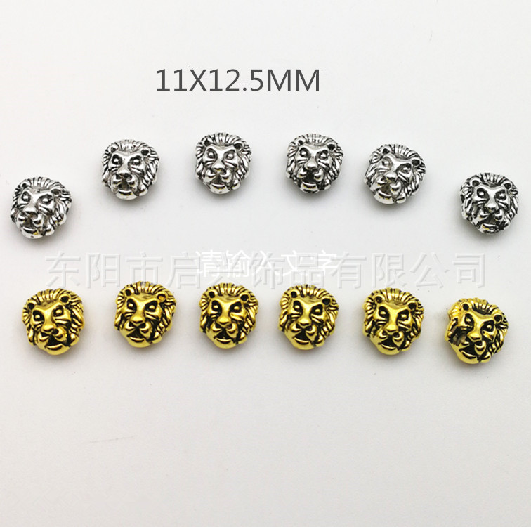 Alloy retro lion head jewelry accessory bracelet Handmade handmade bead accessories factory direct sales pic 1