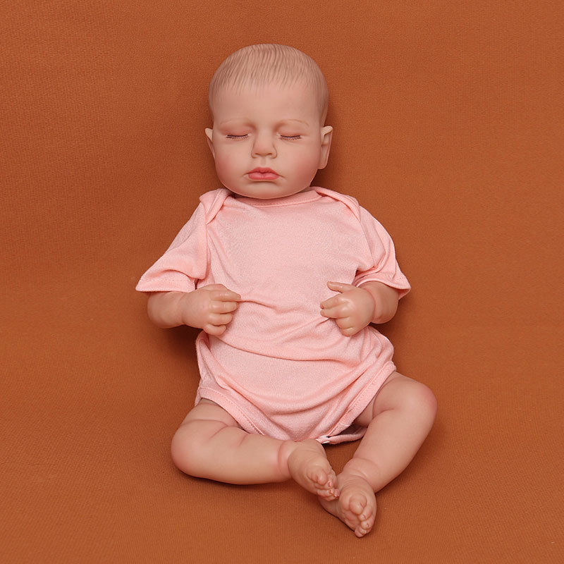 50厘米硅胶超软Q弹宝宝 仿真婴儿重生娃娃 新生儿模特跨镜出口详情12