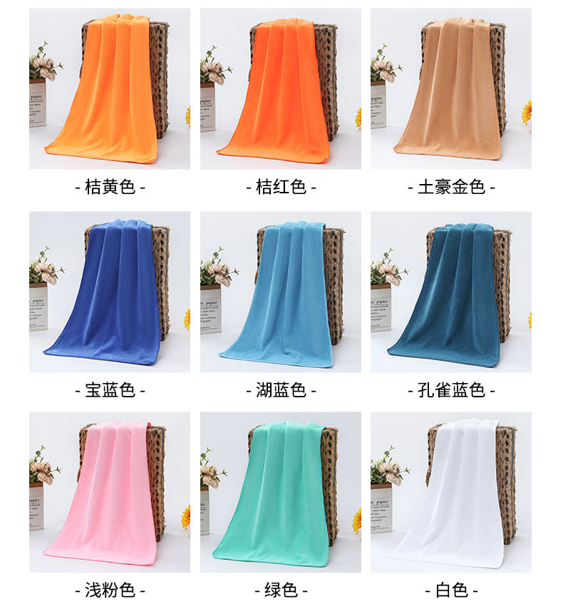 Factory wholesale of thickened absorbent and super-fine fiber towels and square towels for hair salons and barber shops pic 9