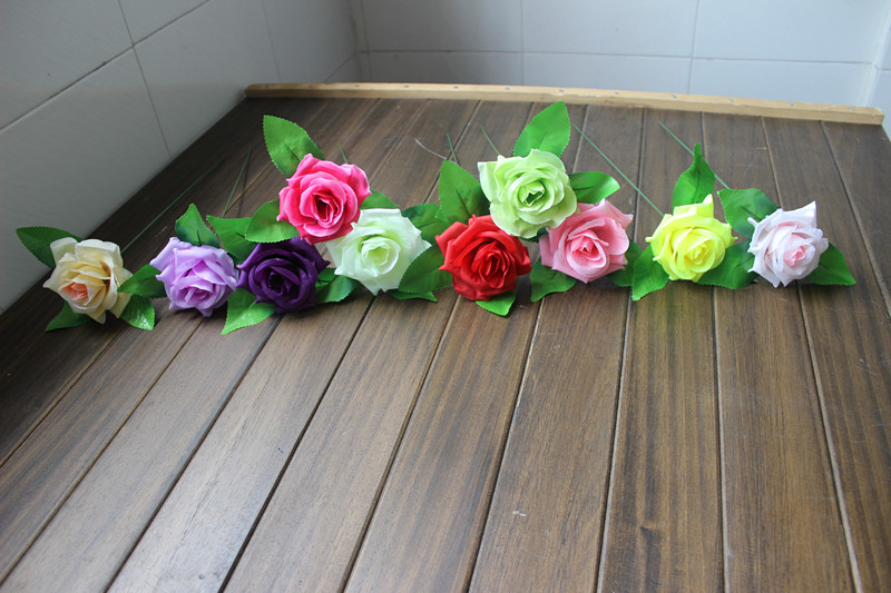 仿真花玫瑰花朵假花装饰仿真玫瑰花朵花球花墙插花花头材料绢花头详情82