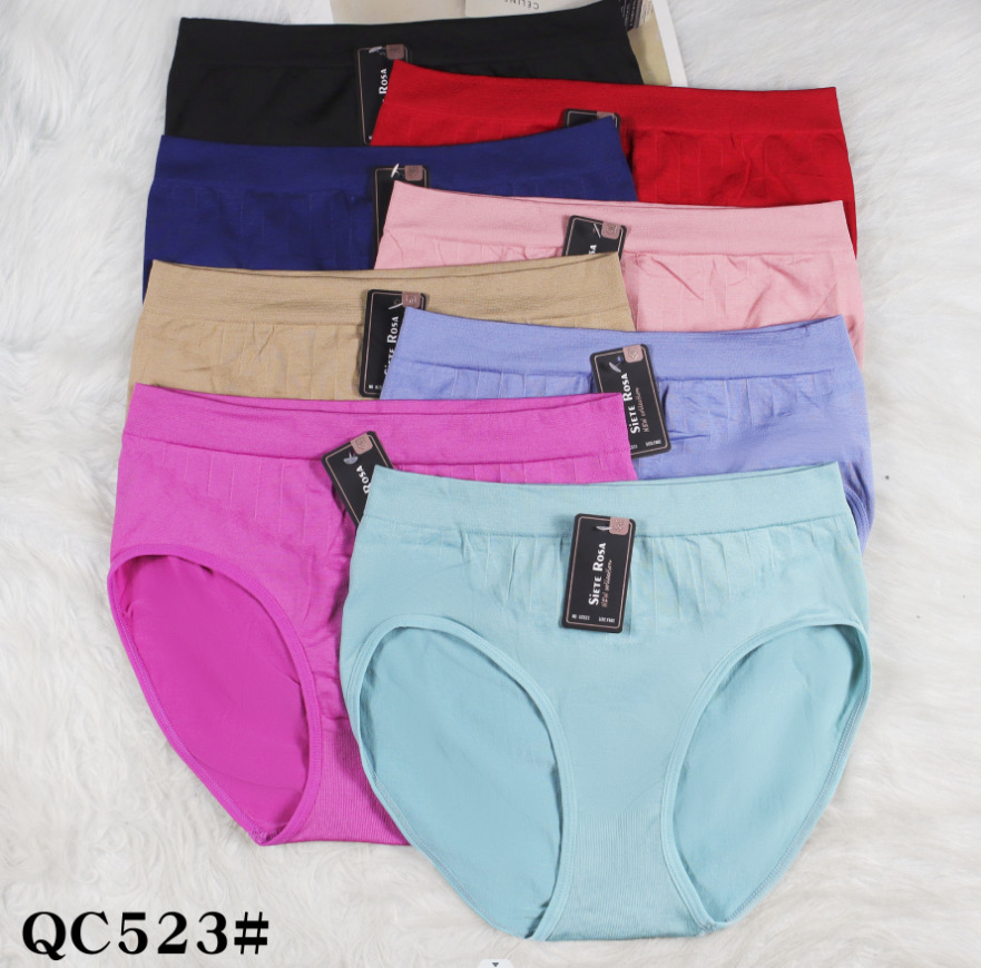 简约跨境专供女士三角裤少女涤纶无缝三角裤高弹性裤厂家直供批发详情4