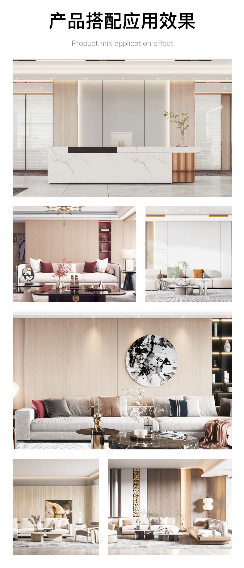 竹木纤维格栅板吊顶阳台背景墙凹凸仿木纹PVC生态木长城板空心板详情11