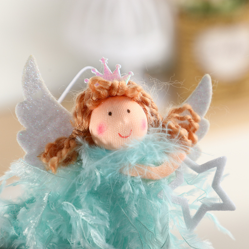 A pair of cute Christmas decorations for the scene setting and environment of the new angel pendants that are best-selling in Europe in 2023 pic 9