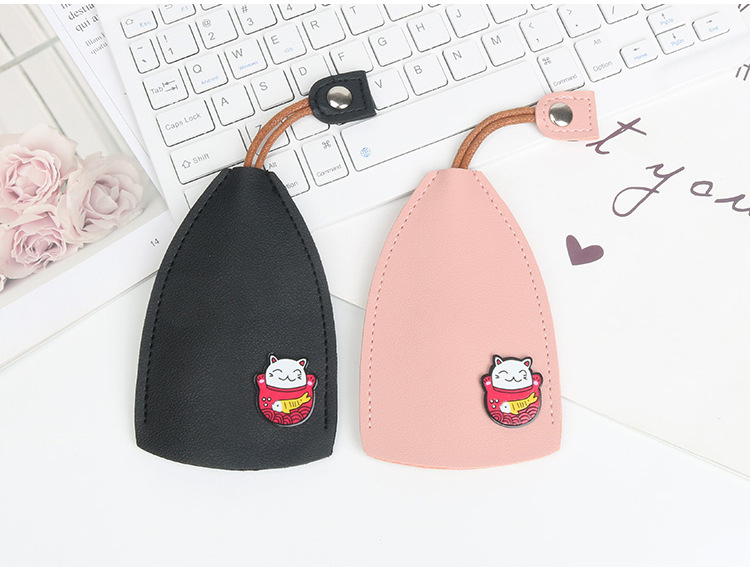时尚创意抽拉式卡通可爱个性女士汽车钥匙包收纳大众奔驰小巧迷你详情12