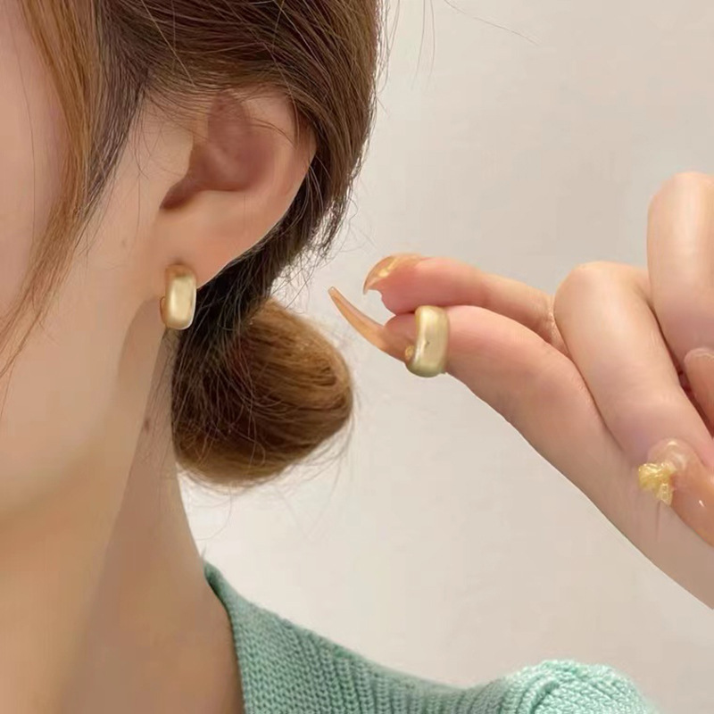 925银针复古耳环几何金属耳钉小众气质高级感爆款百搭耳饰批发详情21