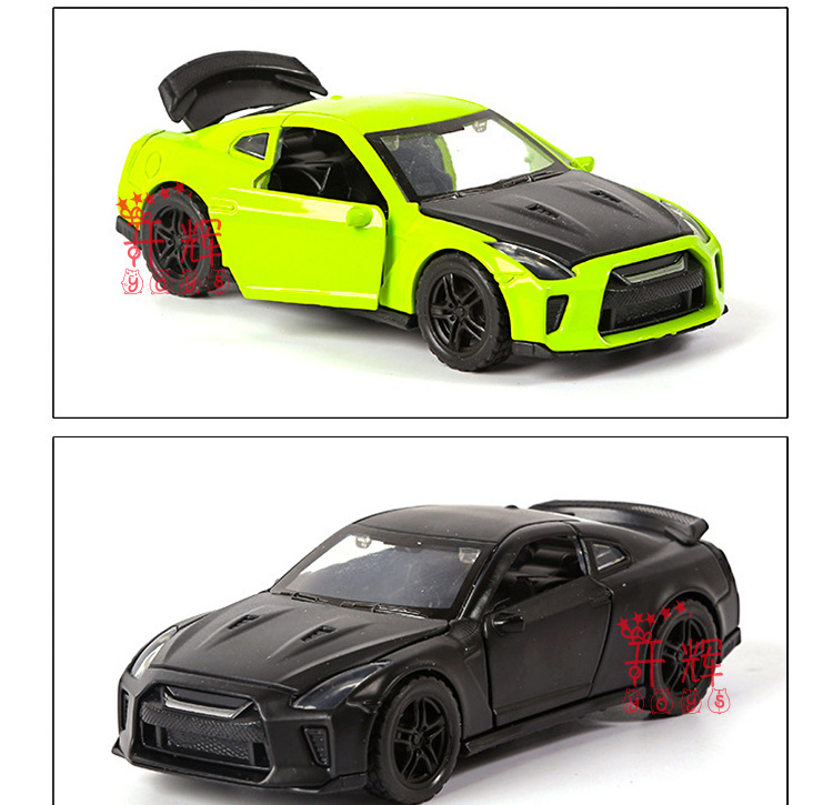 Трансграничный 1:36 сплав GTR sport, модель детских игрушек, троекратный автомобиль для выпечки кексов pic 11