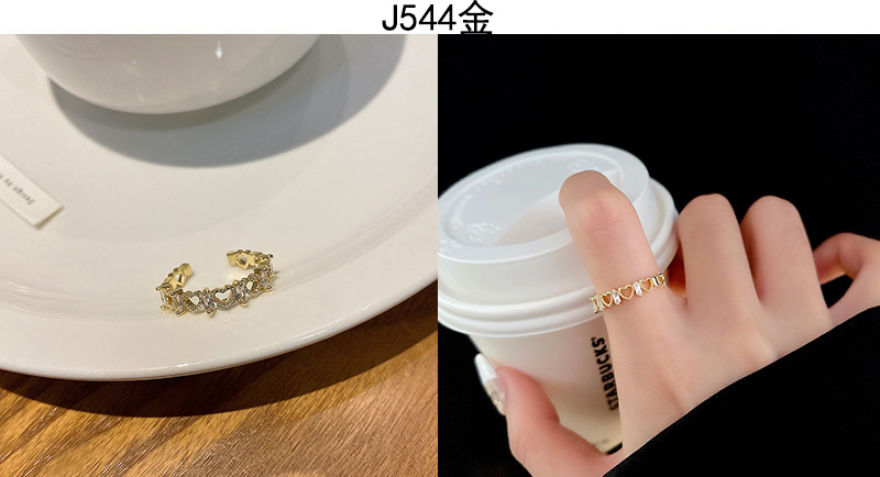 Korean high-end zircon pearl rings for women, retro, niche and light luxury open-top rings, ins style jewelry wholesale pic 24