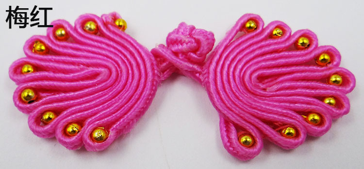 Direct sales of retro cheongsams with nine beads, bead plate buttons, wedding invitations, home Hanfu head flower decorations, butterfly flower buttons pic 11