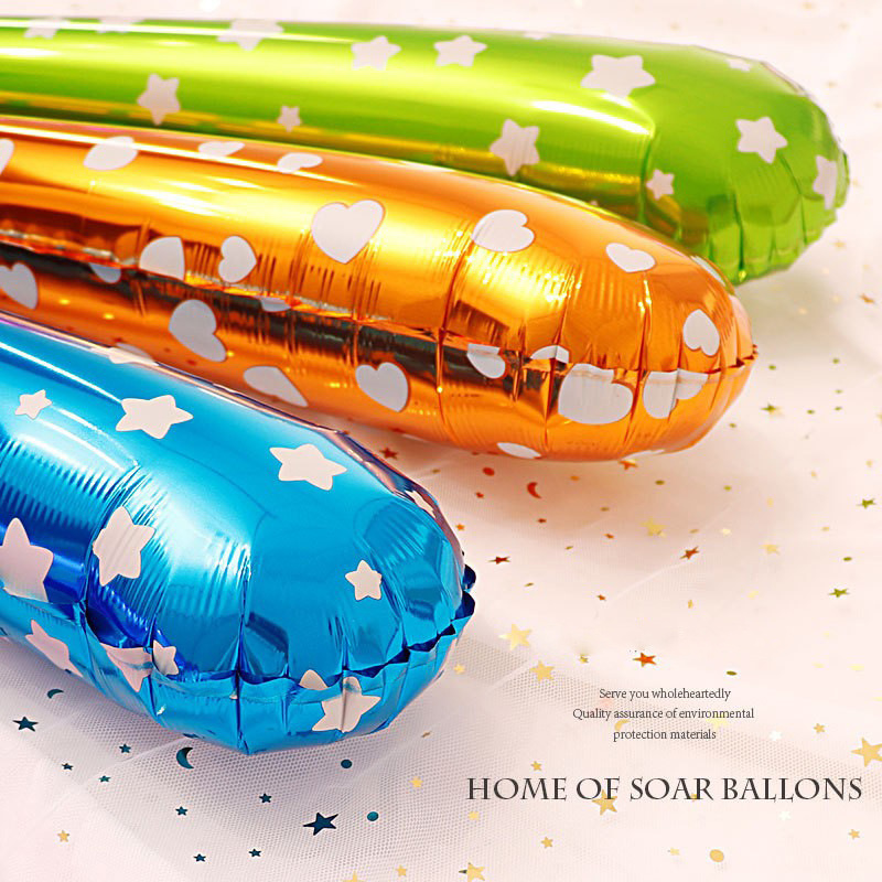 Sports meeting balloons, aluminum film, handheld batting sticks, cheering sticks, super bright aluminum film inflatable sticks, cheerleading sticks, cheering sticks, balloons pic 1