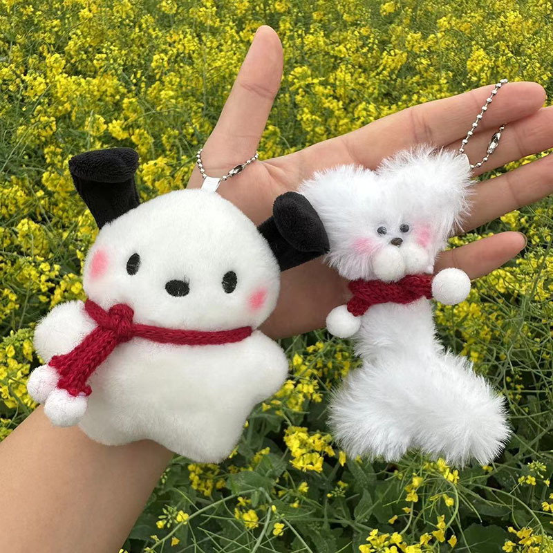 可爱腮红连体泰迪熊钥匙扣包包挂饰兔子玩偶公仔毛绒小熊挂件批发详情10