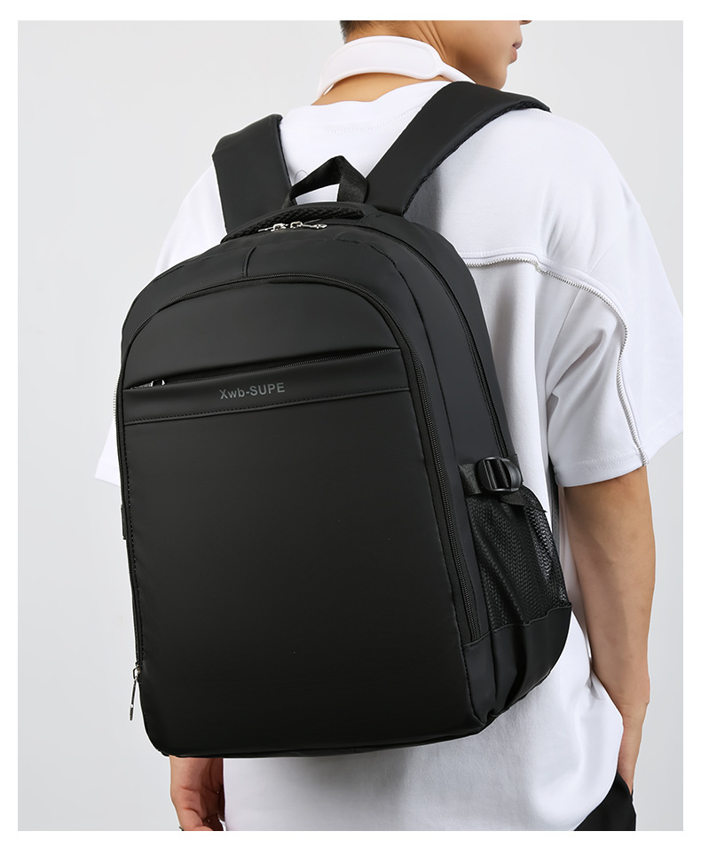 批发跨境双肩包印字书包防泼水旅行包休闲韩版大容量商务电脑背包详情15