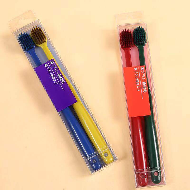 Douyin and Kuaishou wechat business live-streaming bestsellers: Ultra-fine soft-bristled wide-head couple toothbrushes, large-head bamboo charcoal soft-bristled toothbrushes pic 6