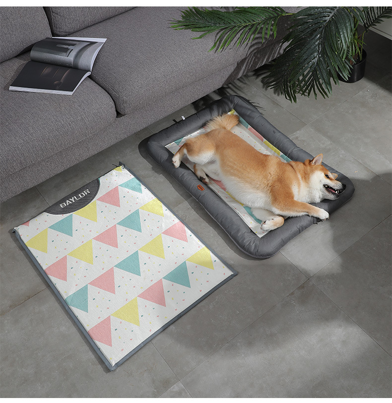 Dog bed, pet ice silk bed mat, cat bed, pet bed, breathable pet mat, suitable for all seasons, pet bed, pet supplies pic 8