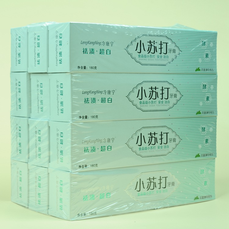 日用品百货牙刷牙膏批发180g小苏打祛渍超白酵素双重薄荷香型详情2