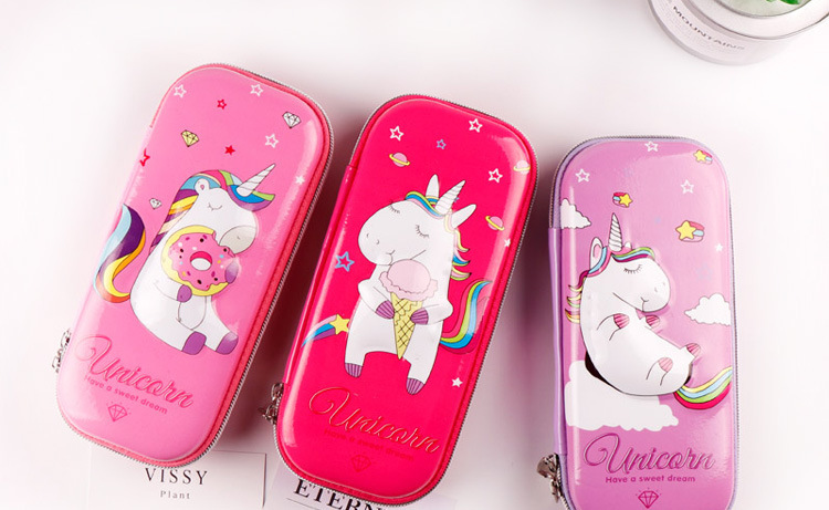 TOPSTHINK Disney 3D Unicorn EVA large-capacity pen Case for Children and Students Multi-compartment Cartoon Stationery Box, simple and niche handbag wholesale pic 26