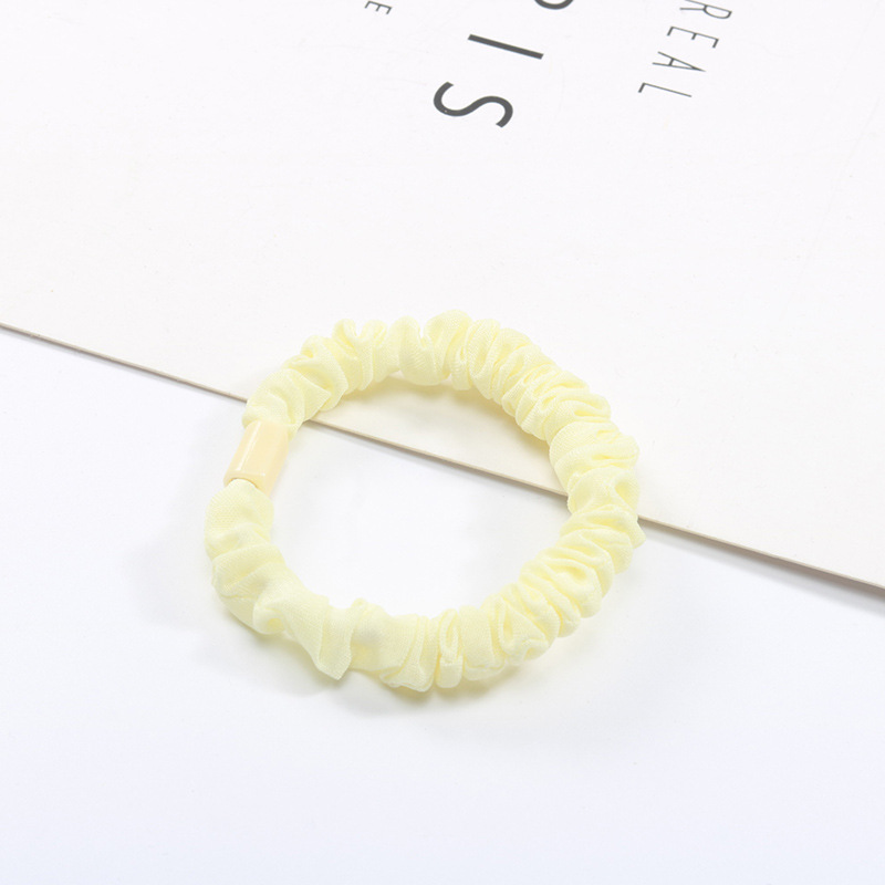 Wholesale of sweet and refreshing candy-colored small intestine hair bands, hair ties, and leather bands in Korean style pic 12