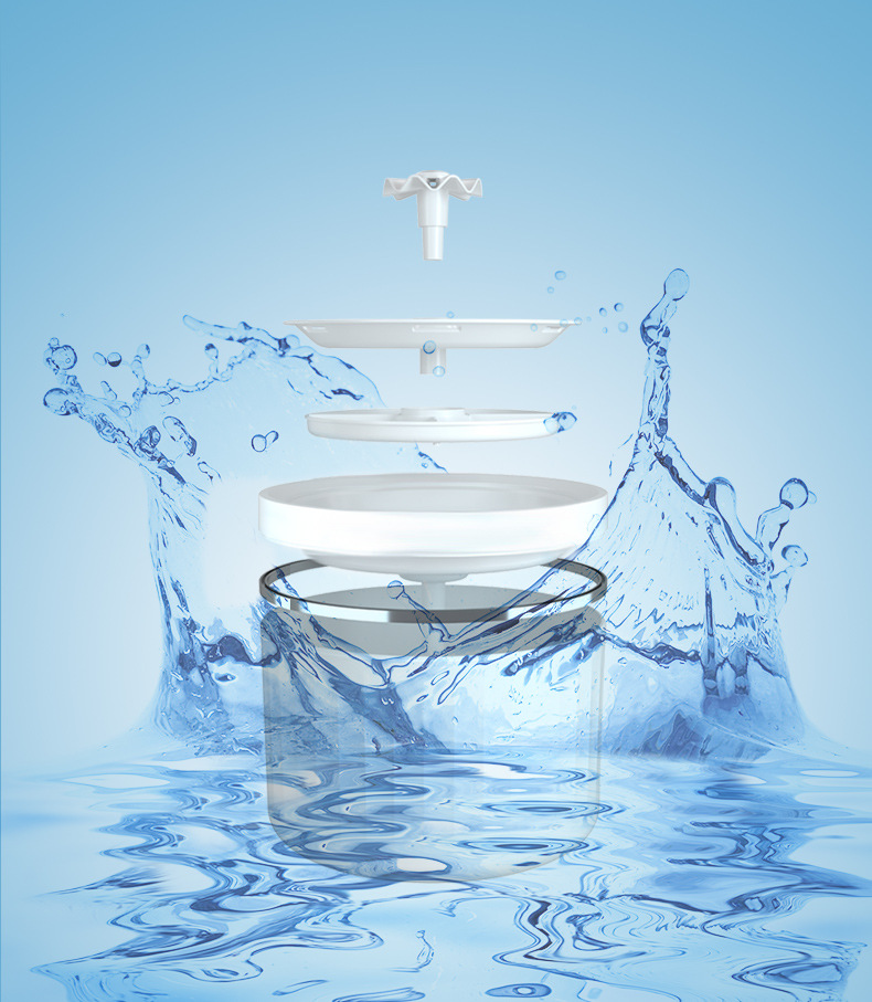 猫咪饮水机智能循环静音出水喝水插电大容量宠物饮水机狗饮水器详情13