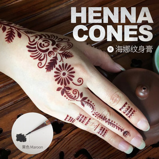 Cross-border Henna ointment, hand-painted ointment, tattoo template ointment, exclusively for foreign trade pic 9
