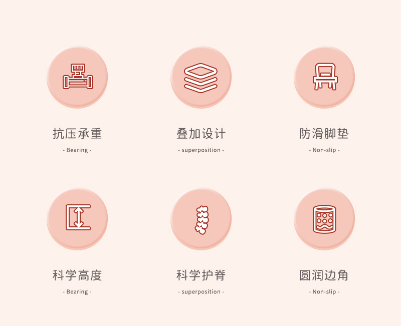 塑料小凳子加厚简约家用新中式儿童幼儿园靠背椅学习餐椅矮凳批发详情2