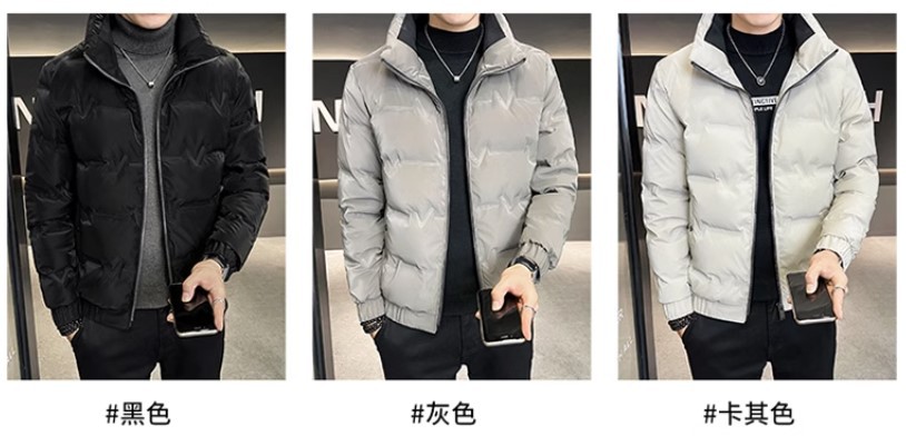 国标羽绒服男式冬季新款高端白鸭绒外套潮牌短款立领男装一件代发详情13