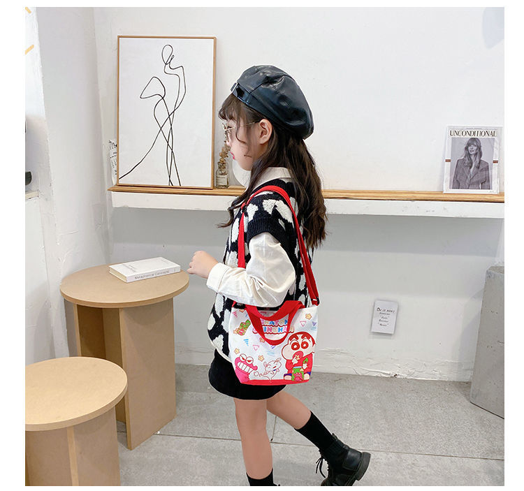 卡通帆布休闲斜挎背包儿童手提袋 库洛米双子星可爱单肩包包包详情15