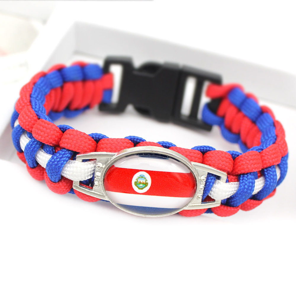 世界各国国旗手环 委内瑞拉 巴拉圭  国旗伞绳编织手链详情33