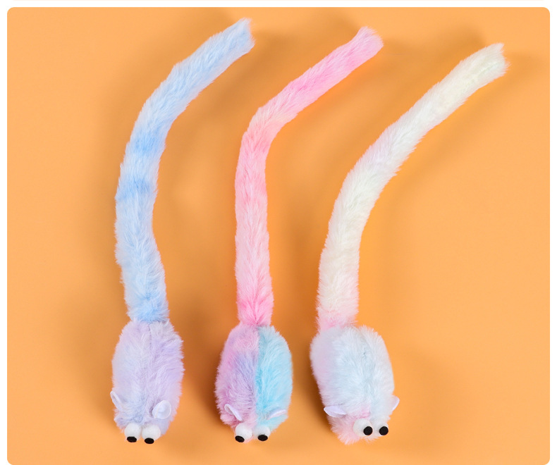 New product manufacturer direct supply pet supplies, colorful handcrafted long-tailed mouse and cat toys, cross-border bestsellers, play, interaction, self-entertainment, exclusive cat toys pic 9