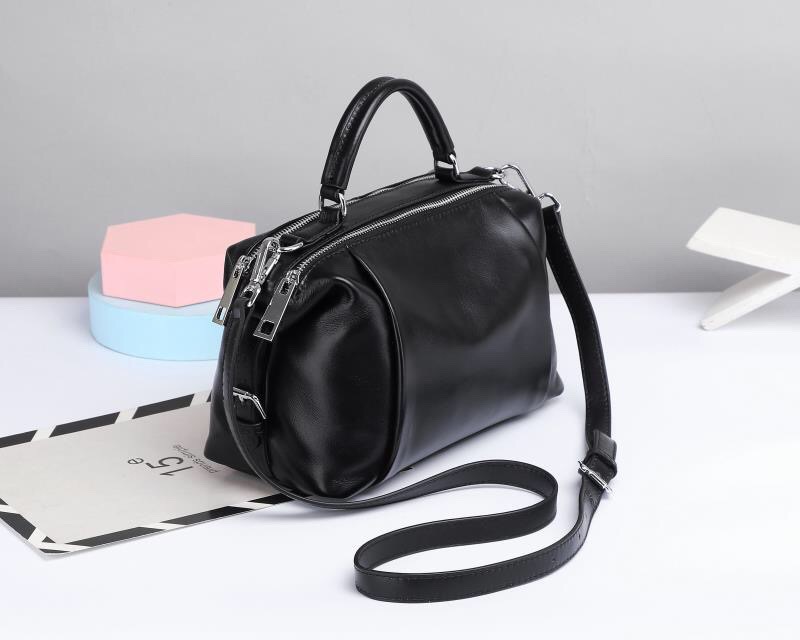 2024新款头层牛皮大容量女士手提包时尚休闲单肩包多功能斜挎包详情7