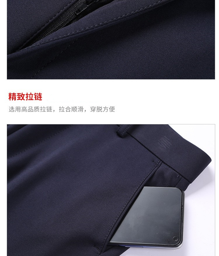 商务西裤男士休闲裤春夏季薄款弹力冰丝男裤中年宽松直筒西装裤男详情34