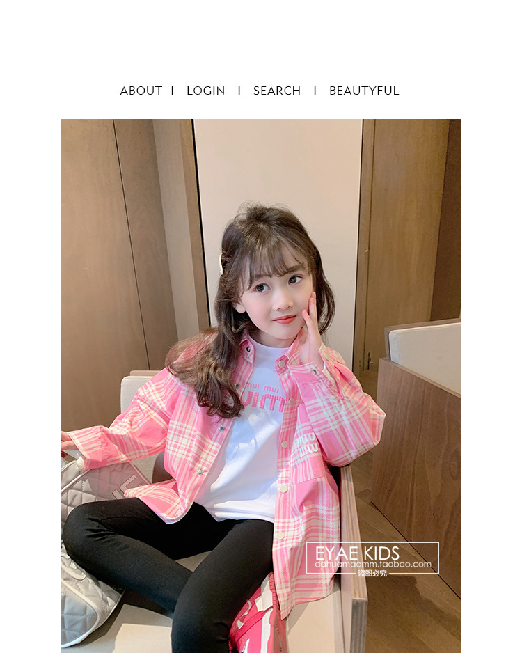 2024春装新款女童衬衣儿童衬衫洋气早春休闲长袖宝宝条纹上衣详情19