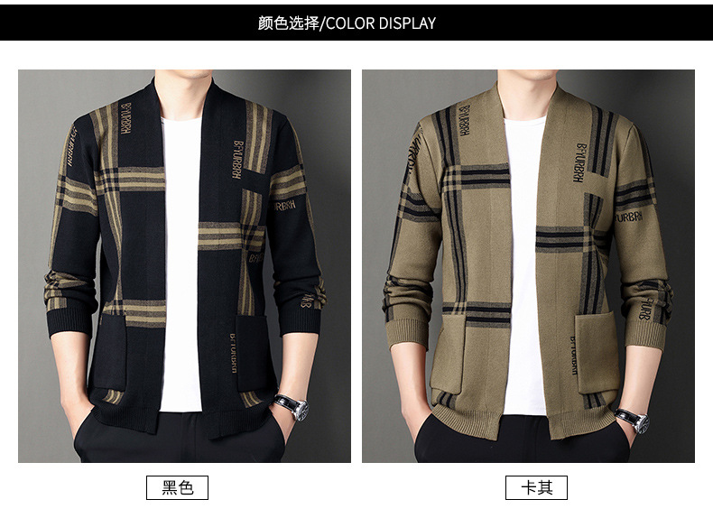 Nuevo 2022 abrigos hombre otoño coreano tendencias jersey jerseys cardigan chaquetas casual hombre tops suéter hombre pic 7