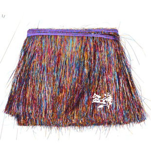 现货服装花边辅料排须拉丁舞流苏20cm双线锦纶流苏窗帘花边批发详情10