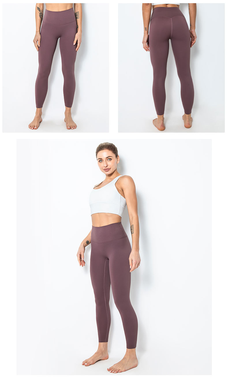 lulu瑜伽裤磨毛高腰提臀女夏外穿紧身运动跑步蜜桃臀裸感健身裤秋详情49