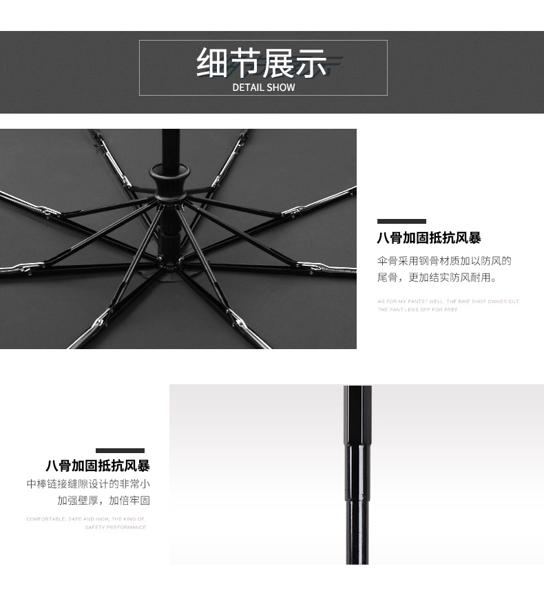 VHM7 wholesale fully automatic umbrella, self-opening and self-closing, large size for men, business, windproof, reinforced, women, suitable for both sunny and rainy days pic 18
