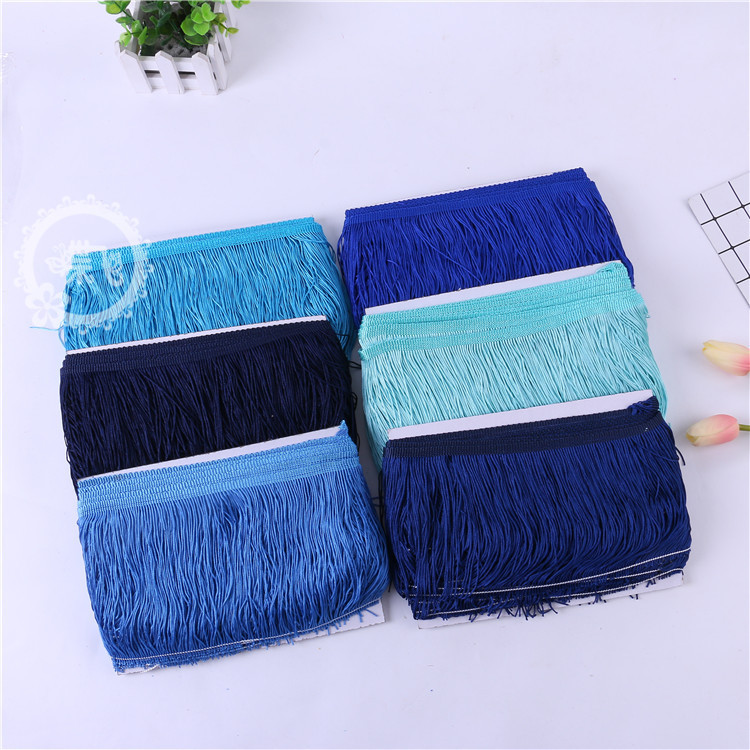 DIY stage costume accessories: Latin dance lace, tassel lace, polyester ribbon, 15CM, factory direct sales, 1 webbing pic 12