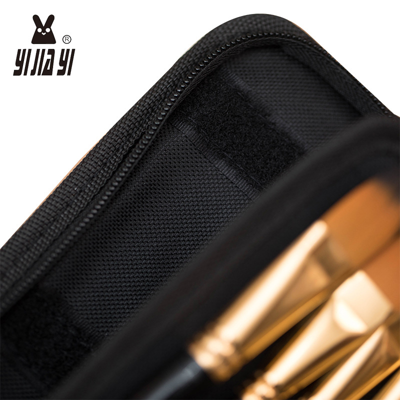 High-quality 15-piece oil painting brush cloth bag set, gouache acrylic watercolor oil painting brush set in stock pic 11