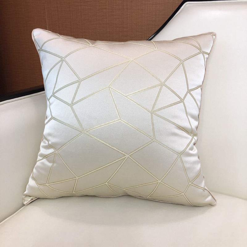 厂地货源样板房简约现代抱枕 线条风靠枕套 跨境ebay亚马逊靠垫套详情3