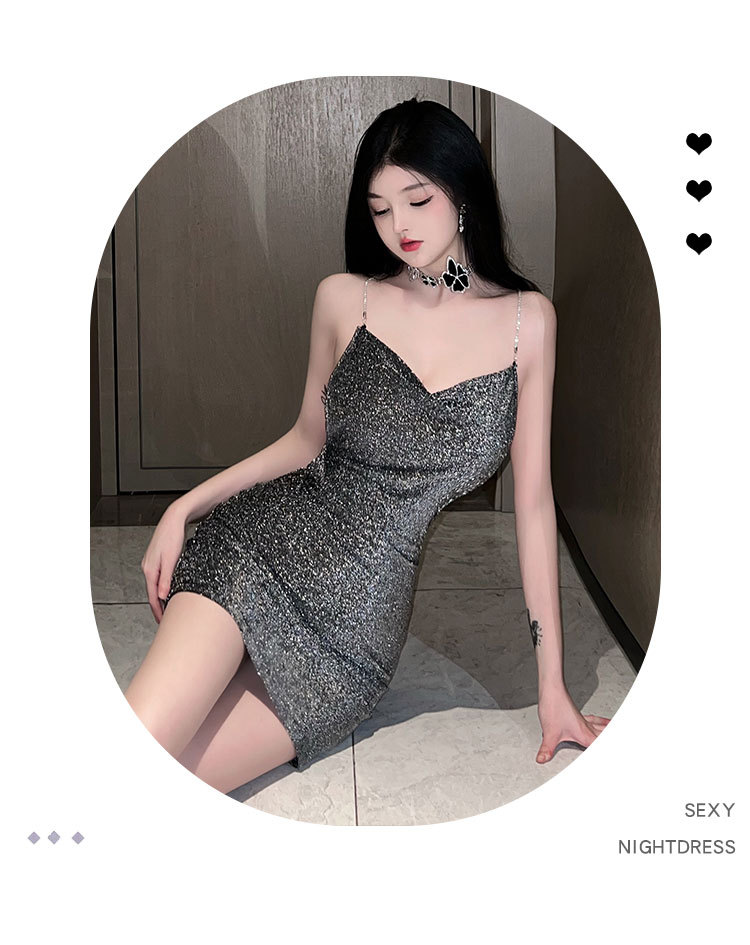 性感情趣内衣睡裙火辣夜店角色扮演修身链条包臀出尼泊尔制服套装详情8