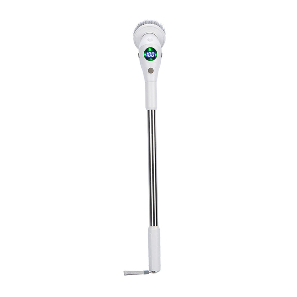 The new electric cleaning brush features an 8-in-1 display screen, three-position rotatable night light, and is a multi-functional waterproof wireless cleaning brush pic 26