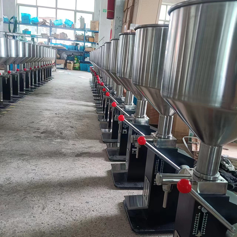Manual filling machine, paste and liquid dual-purpose small filling machine, manual pressure filling, quantitative filling with scale pic 11