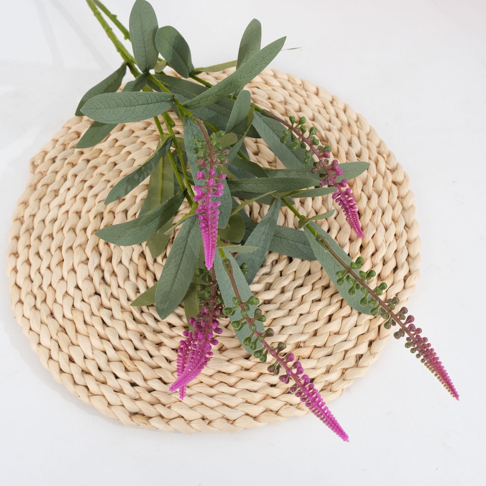 仿真花鼠尾草餐桌摆件塑料花假花家居装饰花艺花束狗尾草详情7