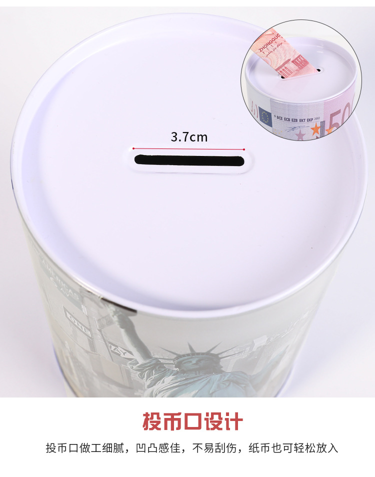 Self-owned brand 2711501076947, best-selling cartoon unicorn, tinplate piggy bank, student gifts, kindergarten prizes, only in, no out design pic 5