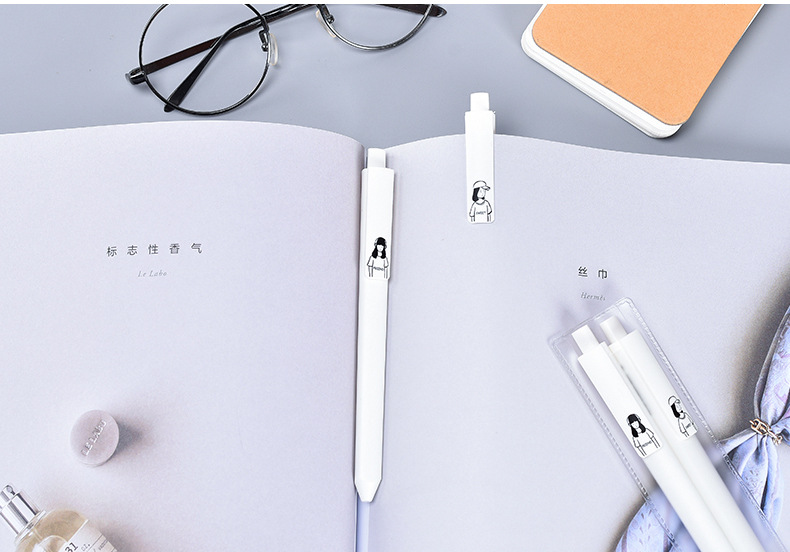 Zhongfan ZF1810 triangular rod signature Pen, plastic creative stationery, quick-drying gel pen wholesale pic 15