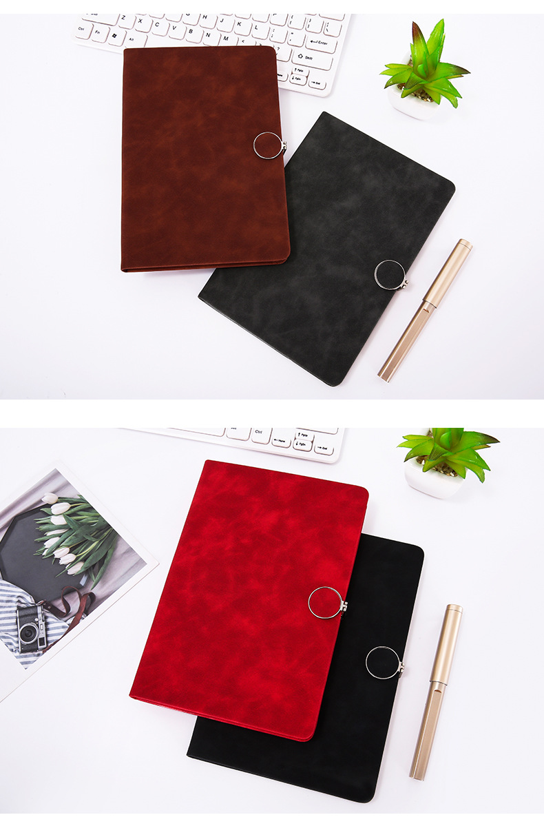Customized b5 business wholesale notebook set, student planner soft leather gift, a5 notebook custom logo pic 31
