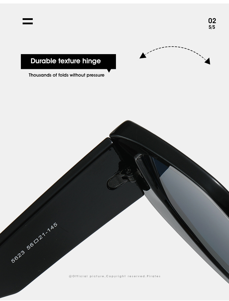 2023跨境新款猫眼太阳镜 欧美亚马逊新品热款个性炫彩彩虹色墨镜详情15