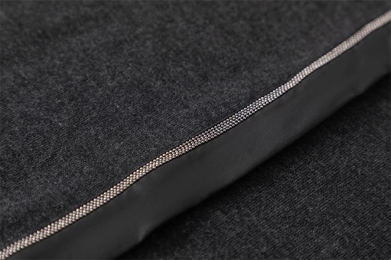 【 Fine-spun Wool 】 Beaded chain simple and intellectual patchwork long-sleeved thin wool knitted cardigan 24 early Autumn new style pic 23