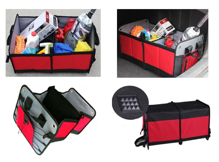 厂家直销汽车收纳箱黑色牛津布储物箱车用后备箱收纳包可定制logo详情63