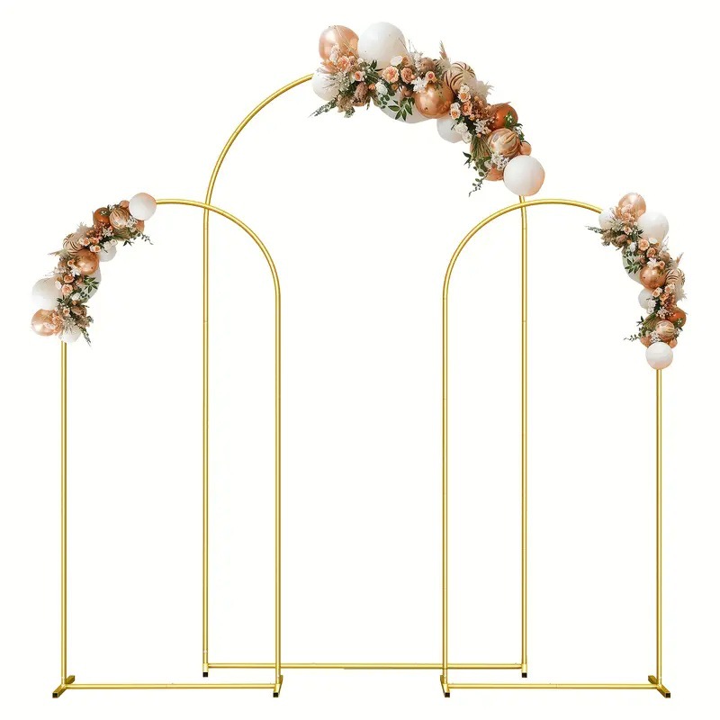 Wedding arch iron art frame, wedding road guide props, stage background decoration, wedding moon cave arch support pic 12