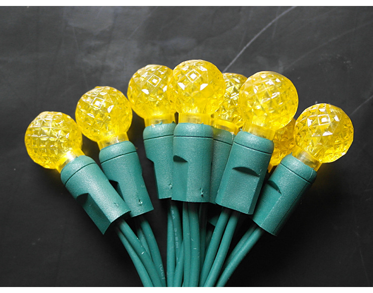 The manufacturer supplies waterproof spherical LED injection type light strings, outdoor LED Christmas tree and home decoration light strings pic 5