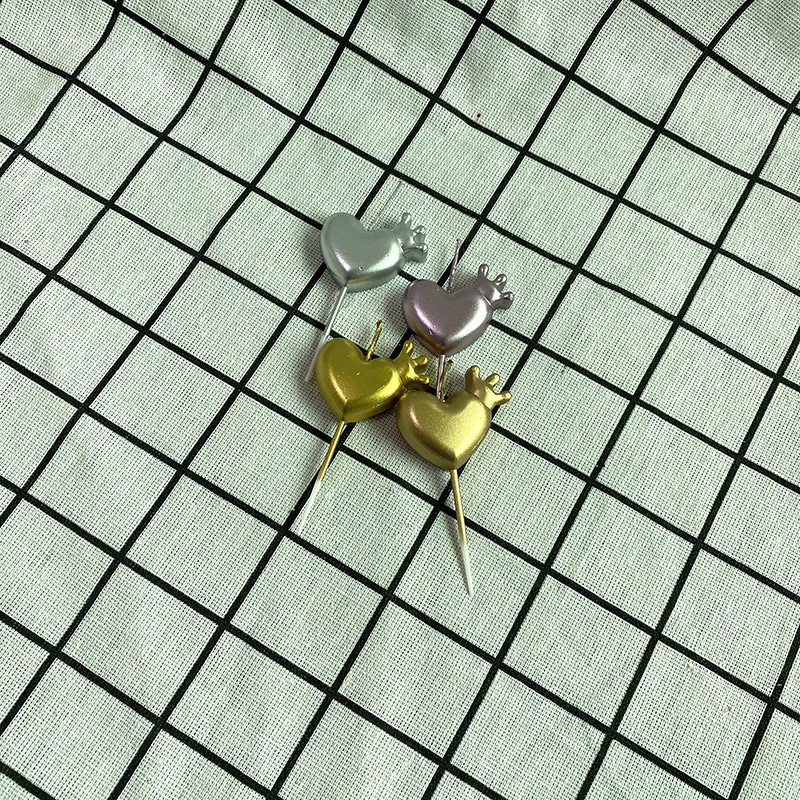 New gold-plated crown heart-shaped candle surprise party supplies Birthday cake decorations pic 3
